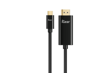 iGear | CABLE 4K TYPE C TO HDMI 2M - BLACK