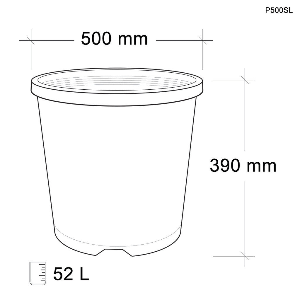 Image of 500mm Standard Pot 52L