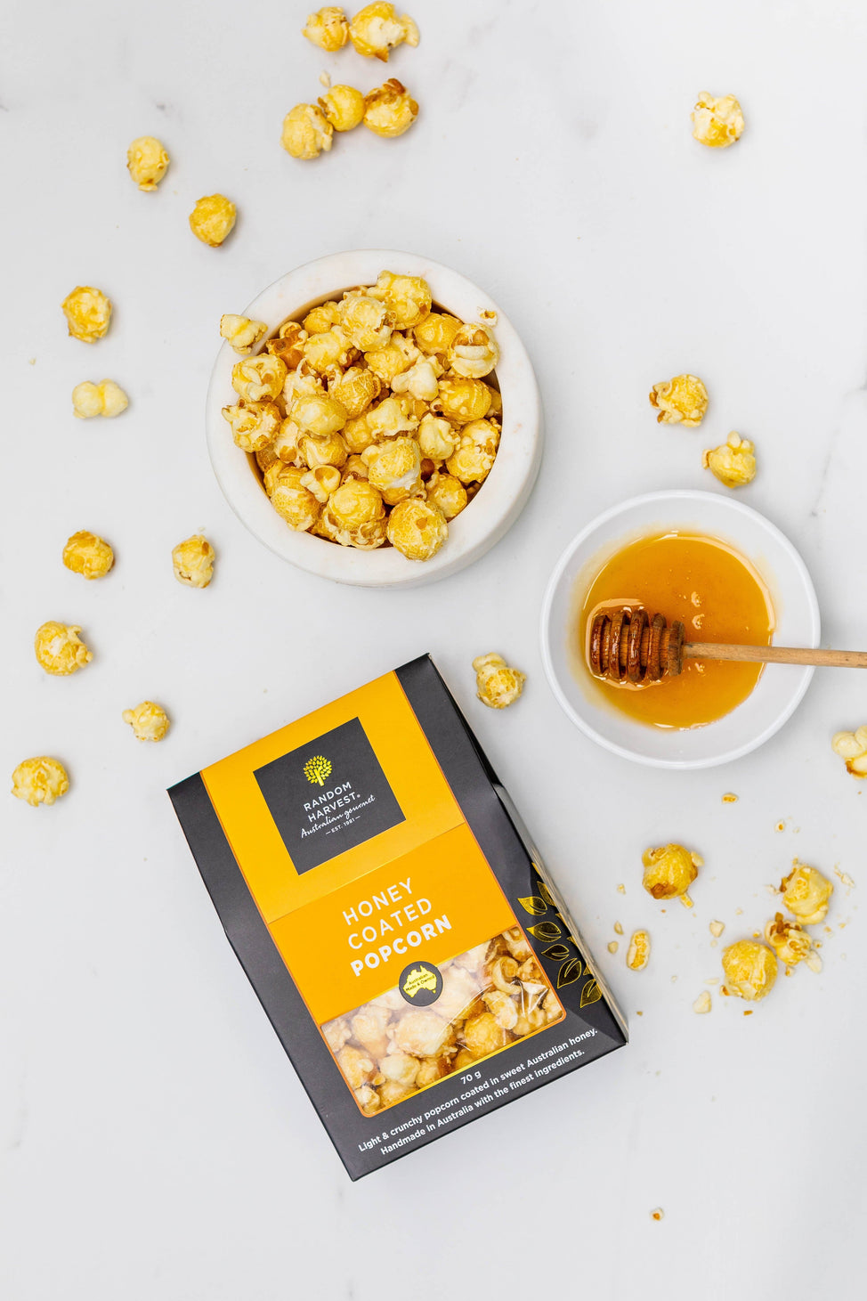 Honey Coated Popcorn 70g | Random Harvest Gourmet