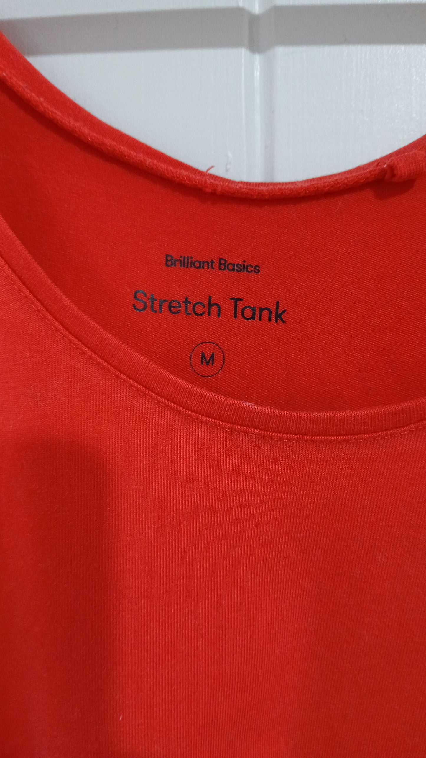 (M) Brilliant Basics | Red Stretch Tank