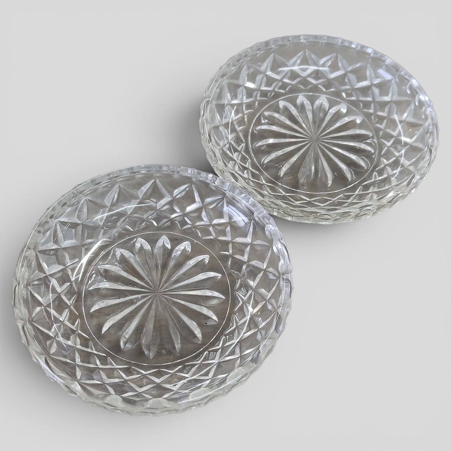 Glass Trinket Trays (2)