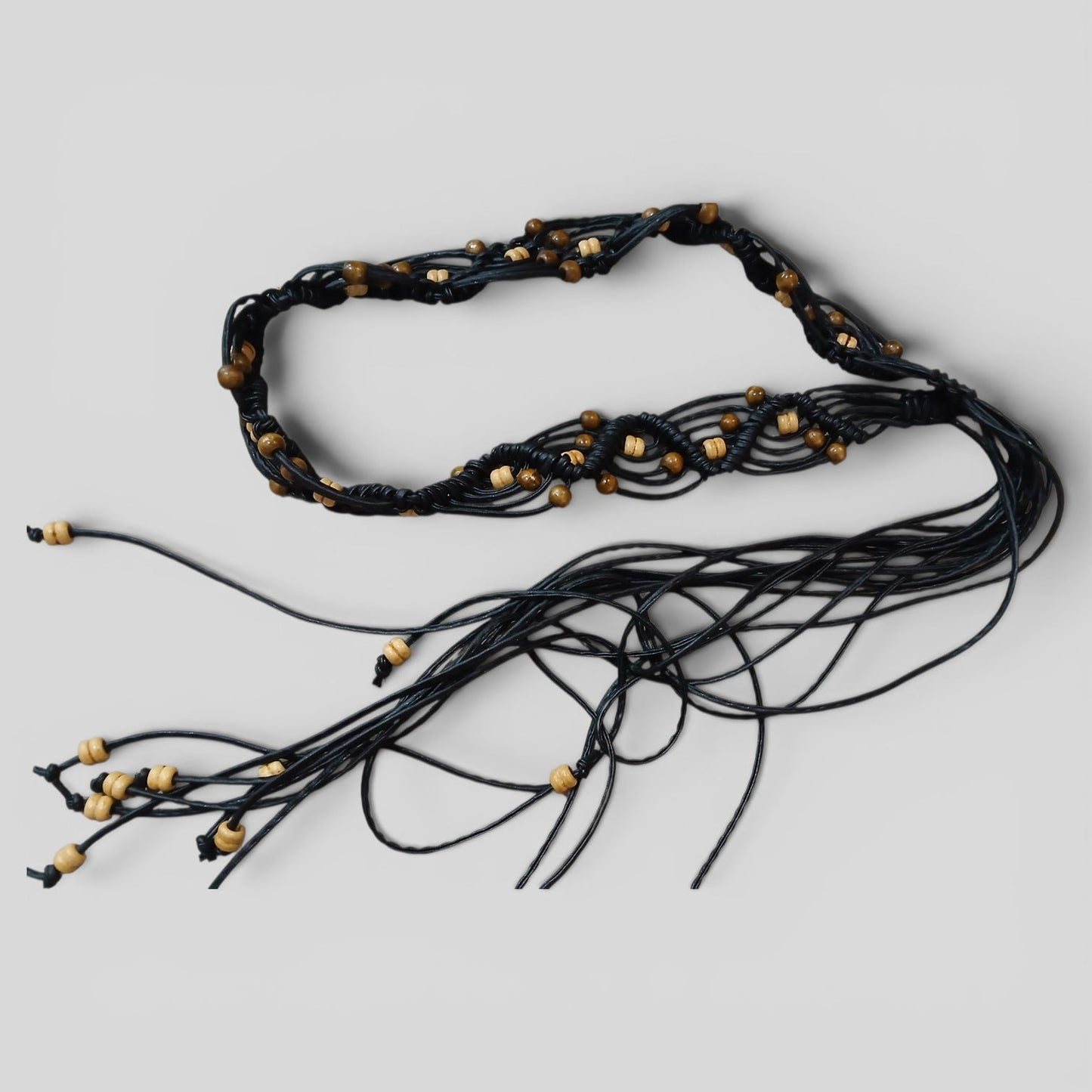Black Beaded Belt