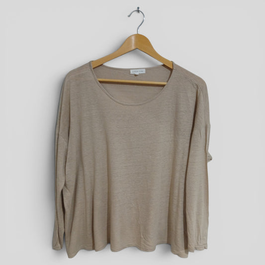 (L) Little Lies | Beige Blouse