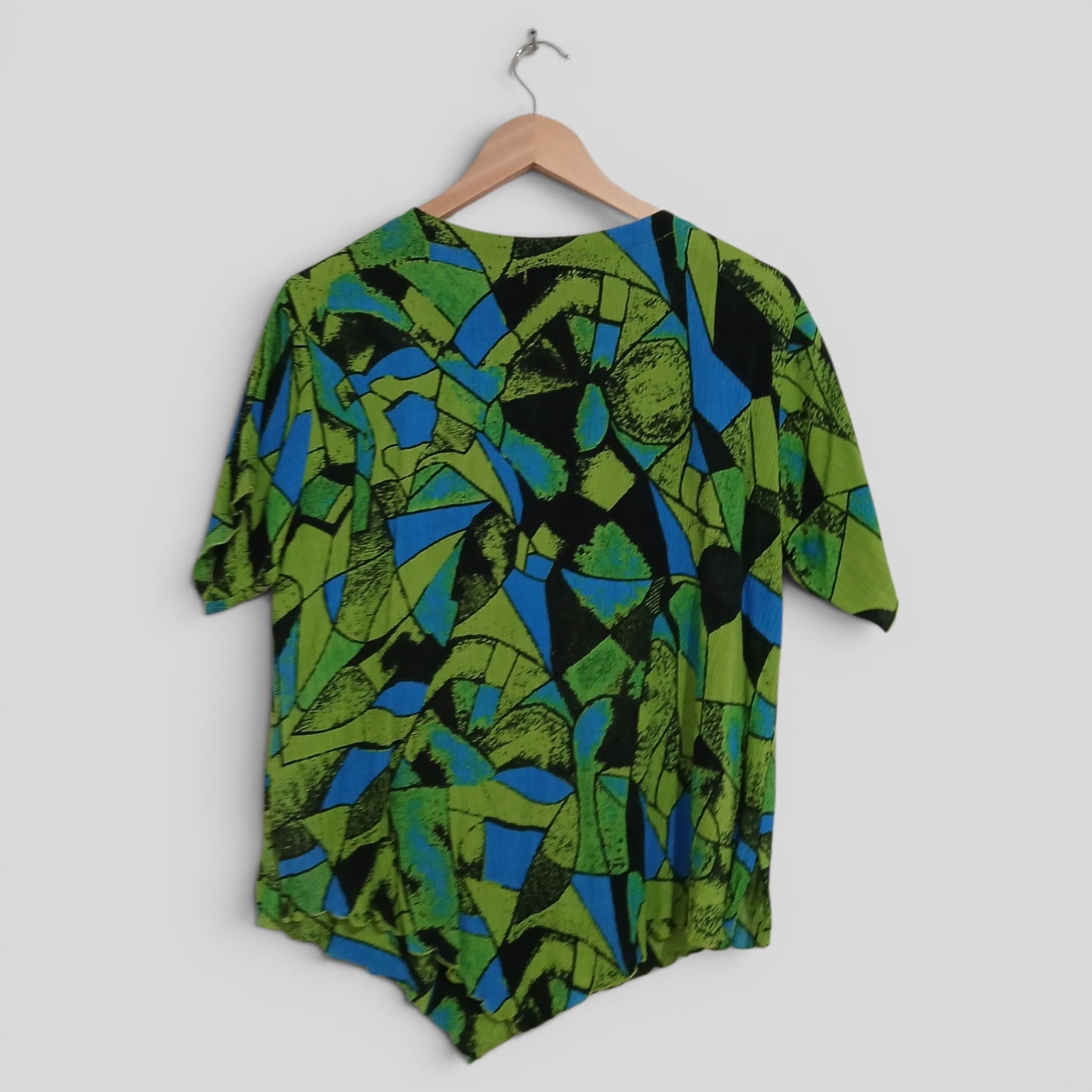 (XS) Misha | Green Patterned Blouse