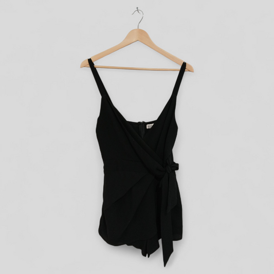 (12) Mooloola | Black Playsuit