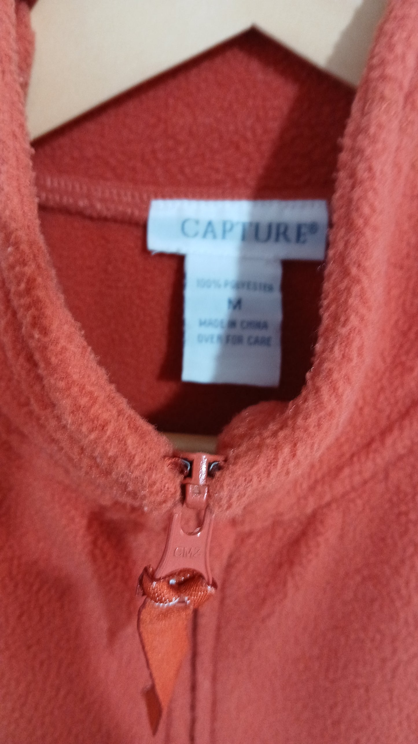 (M) Capture | Orange Fleece Vest