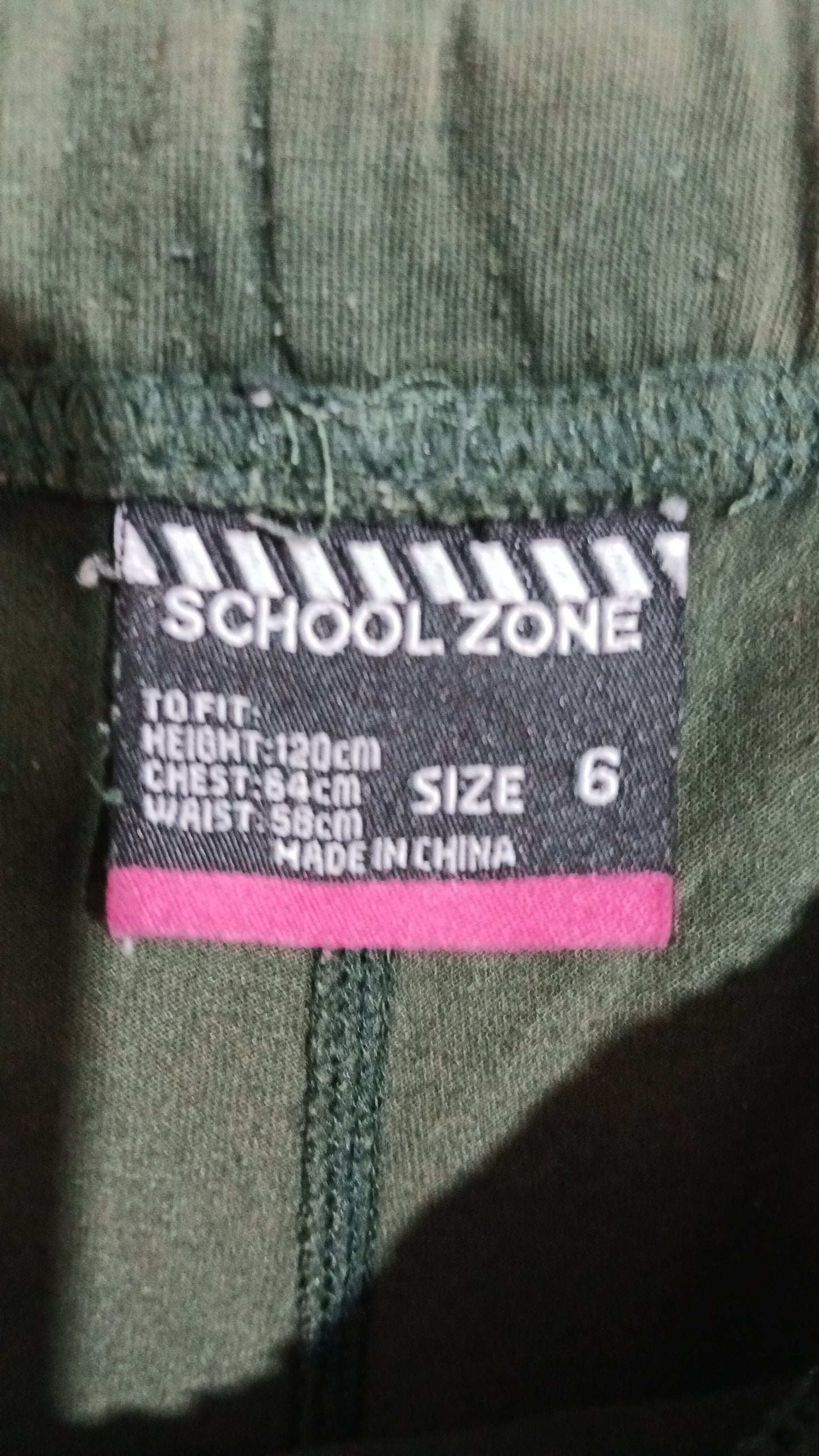 (6JNR) School Zone | Green Skort