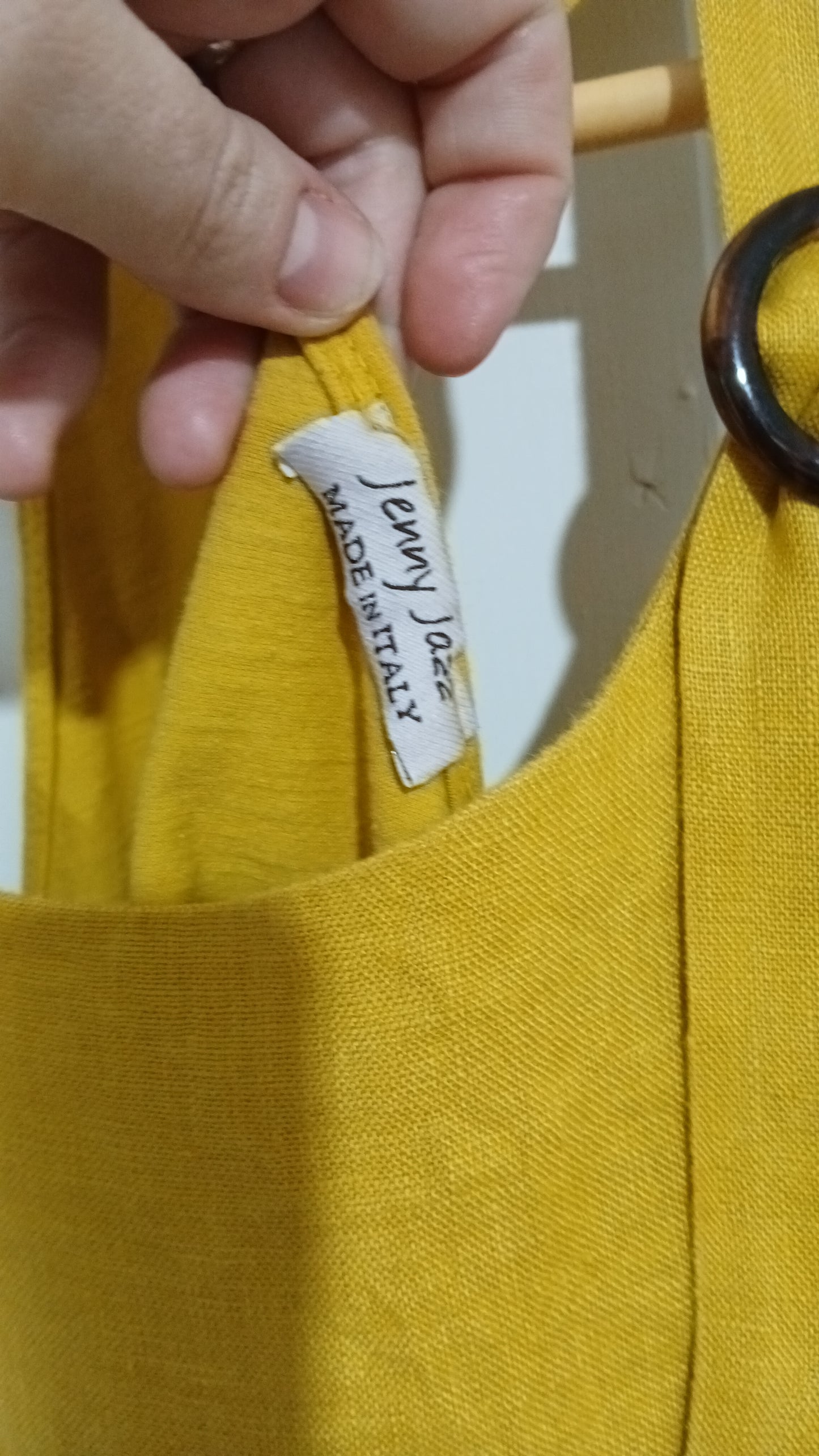 (S) Jenny Jazz | Mustard Linen Blouse