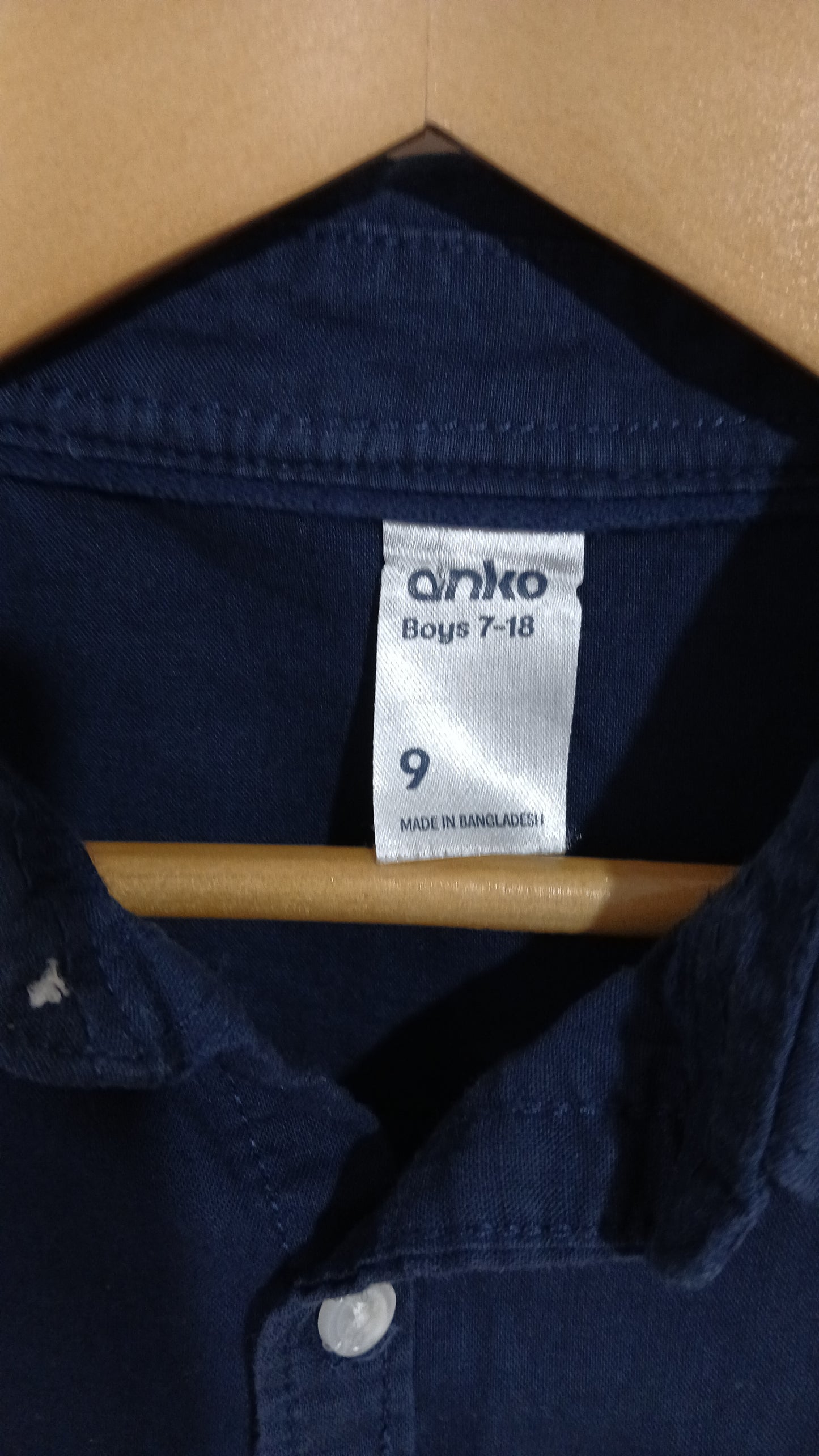 (9JNR) Anko | Linen Shirt Navy