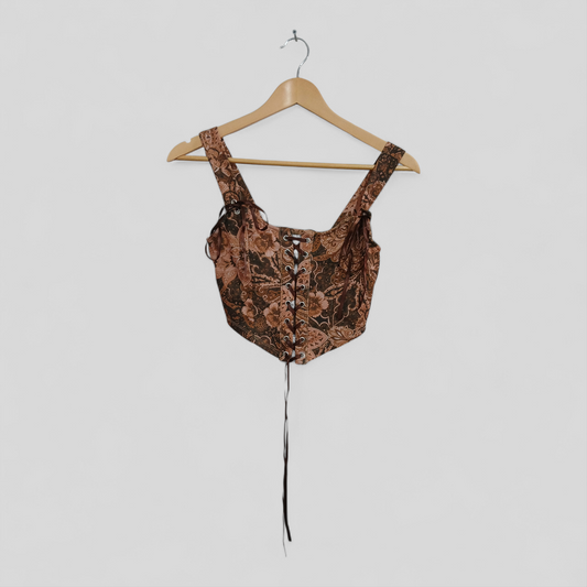(XS) BNWT | Howdy Hetty | Lace-up Corset Crop
