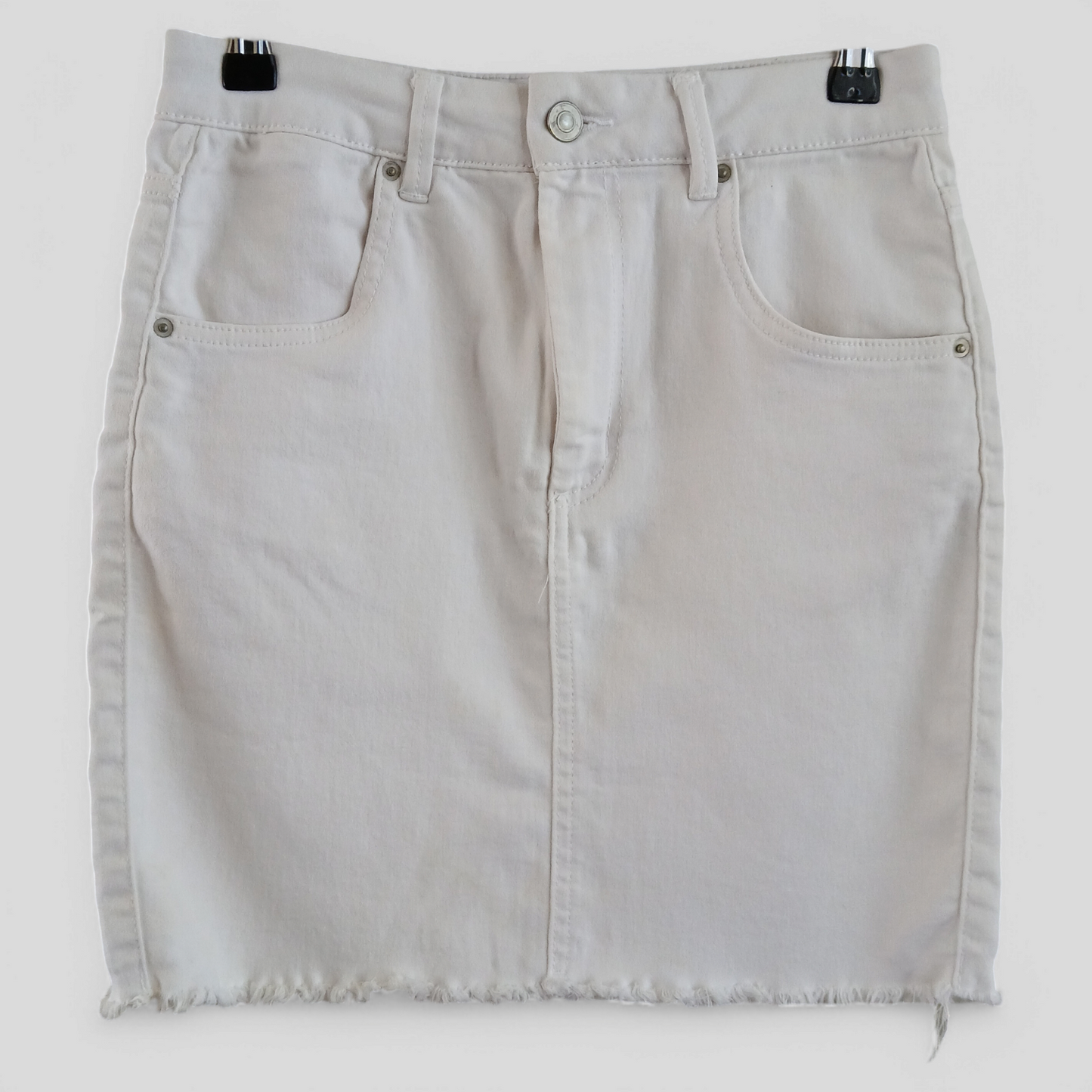 (10) Supre | White Denim Skirt