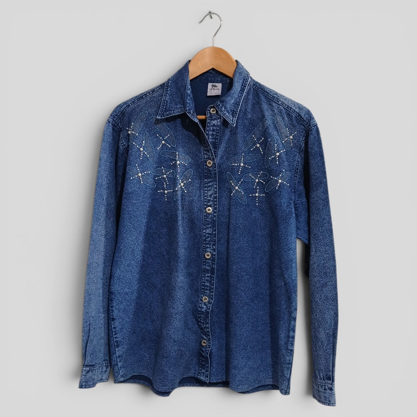 (S) Xfire | LS Denim Blouse