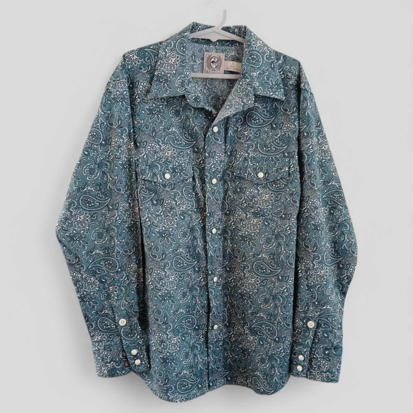 (S / 6-8) Cinch | Boys Paisley L/S Shirt