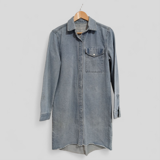 (S) The Classic Shirt Dress | Denim