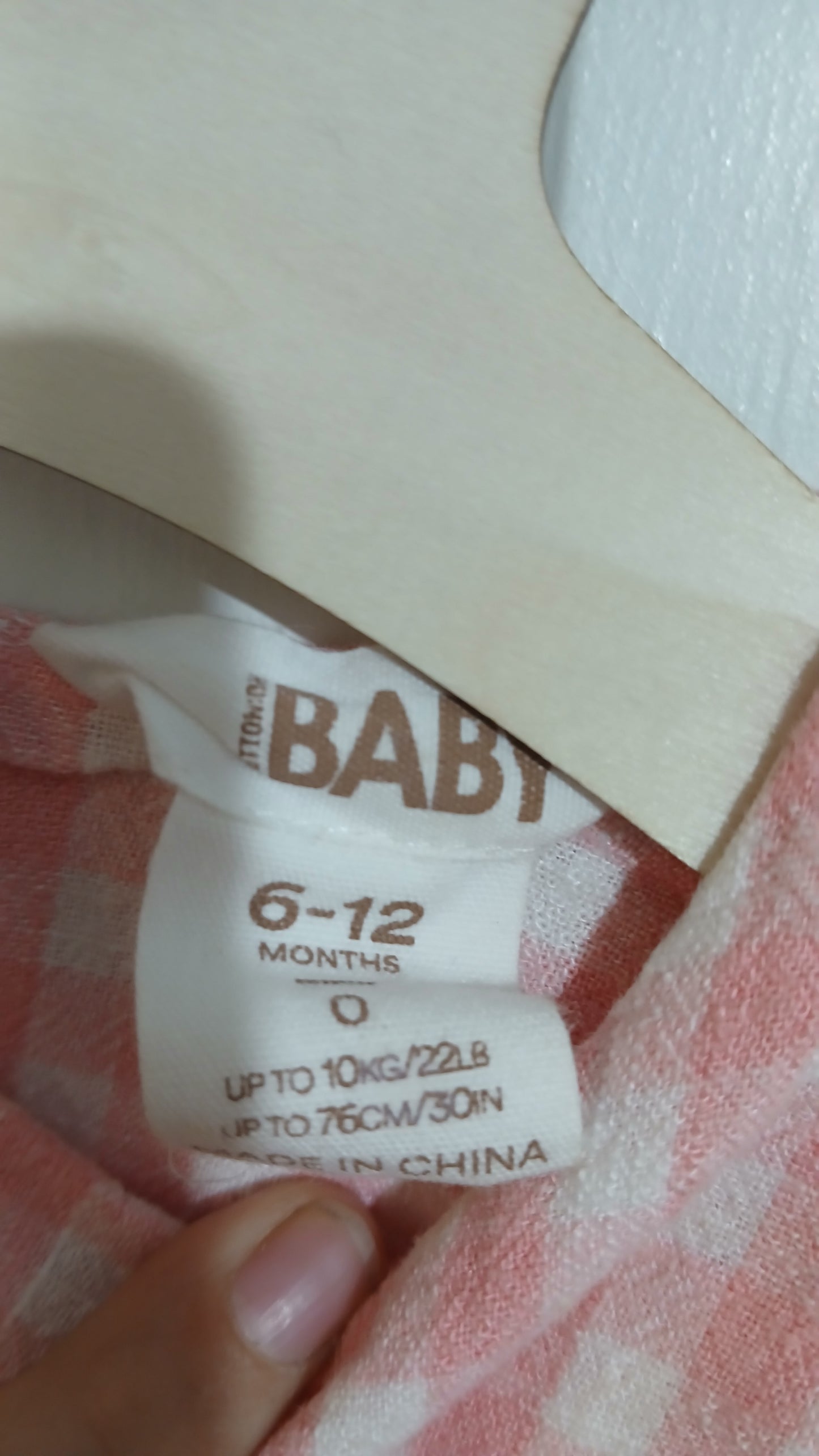 (0JNR) Cotton On Baby | Gingham Onesie
