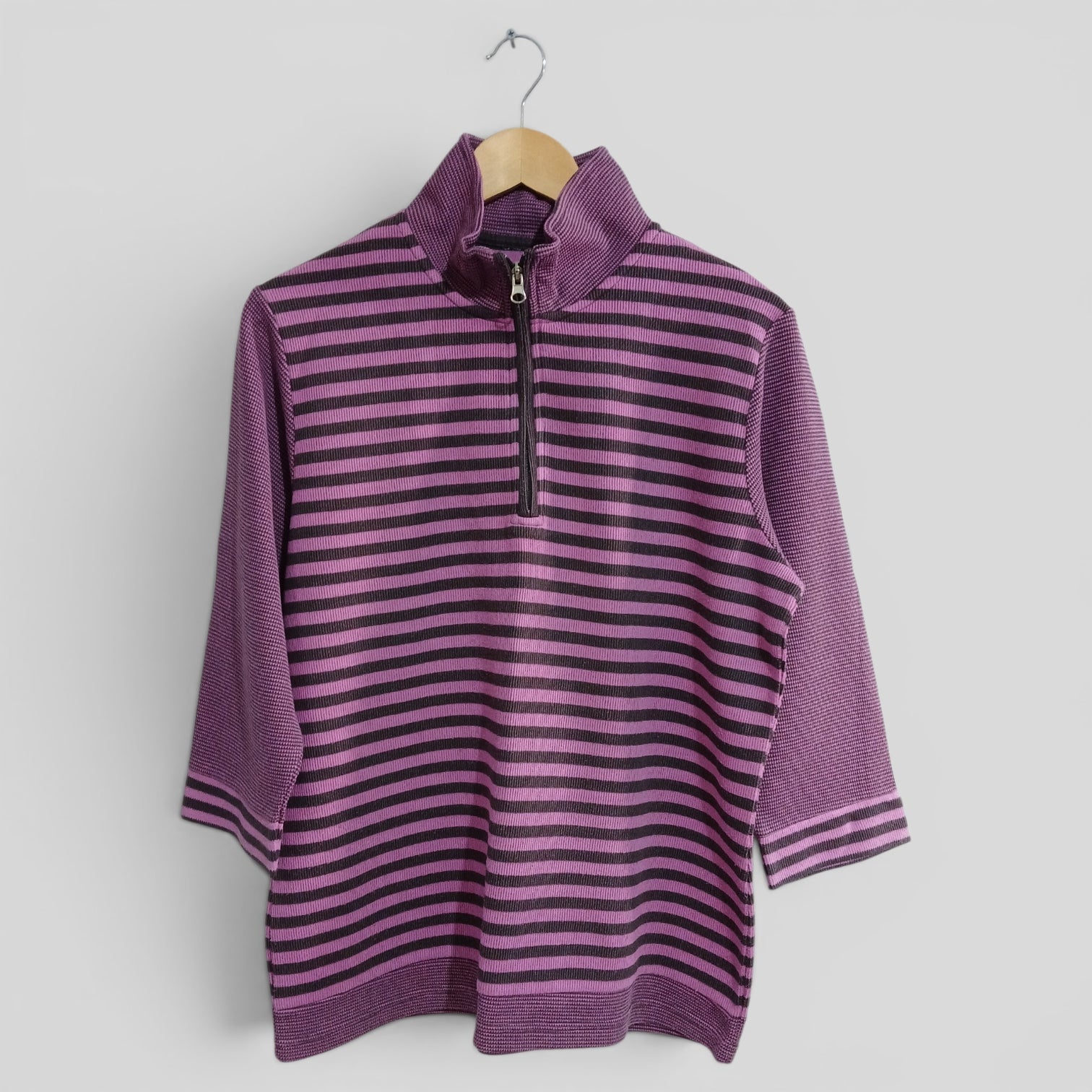 Image of (12) Purple Striped Blouse