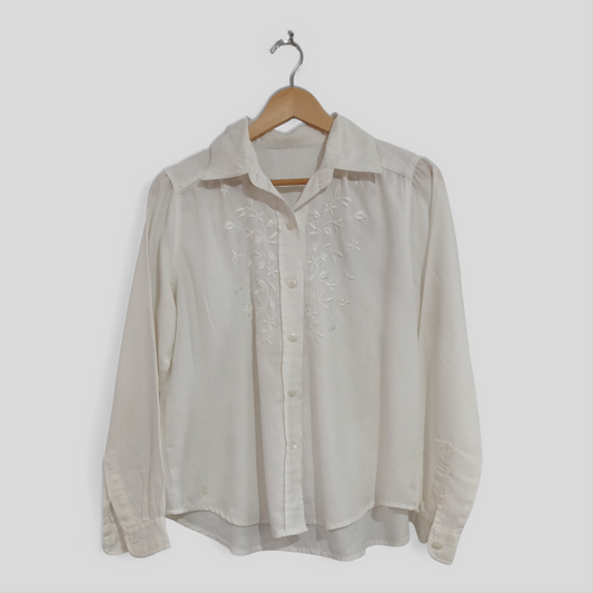 (S/M) White Blouse