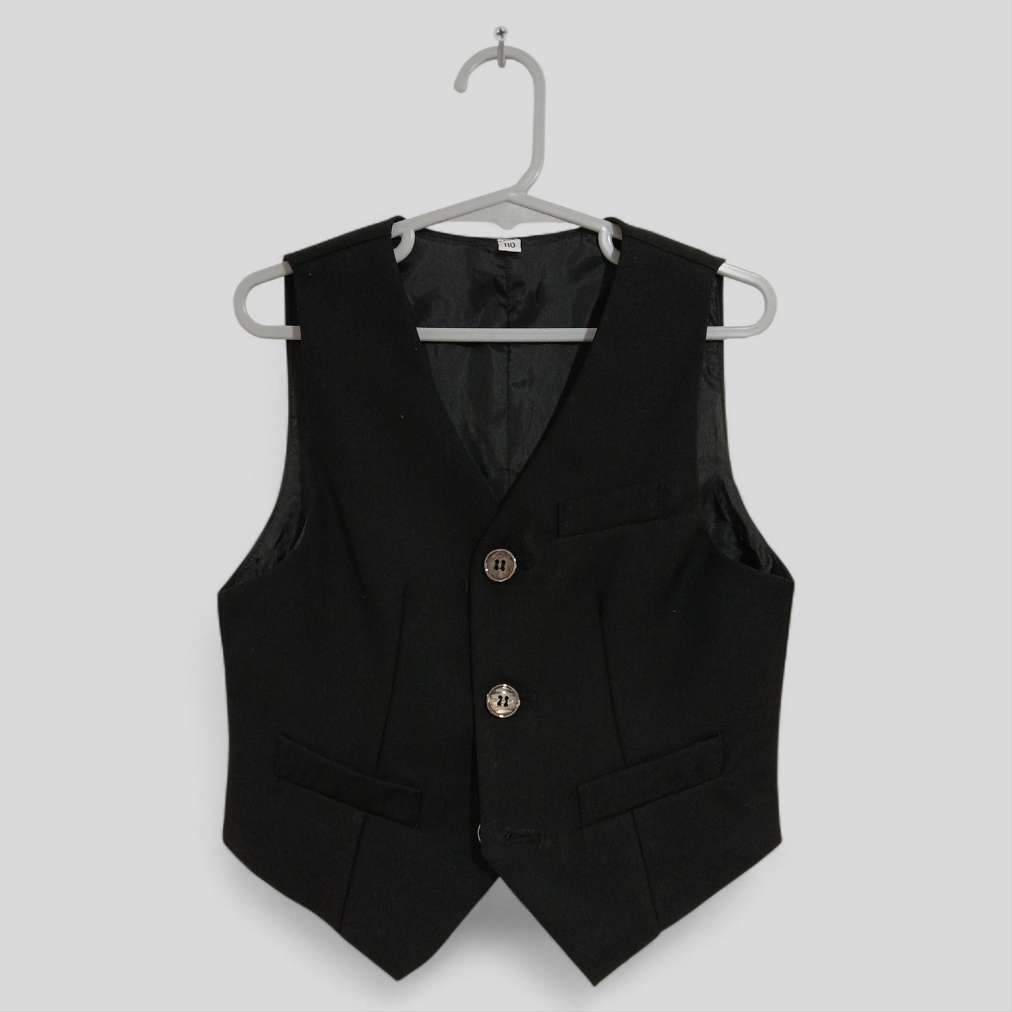 (110/5YRS) BNWOT | Shein | Black Suit Vest
