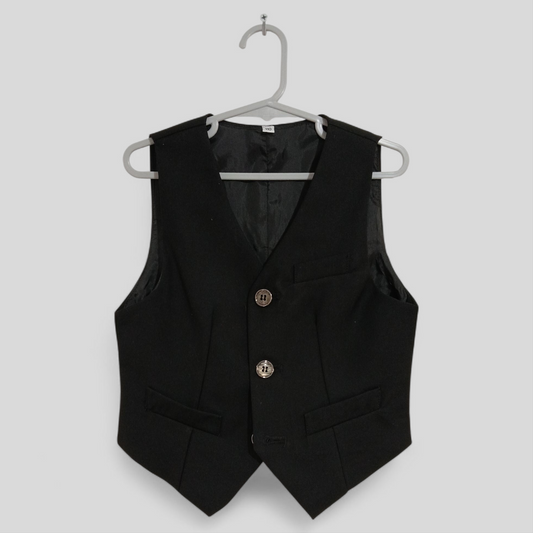 (110/5YRS) BNWOT | Shein | Black Suit Vest