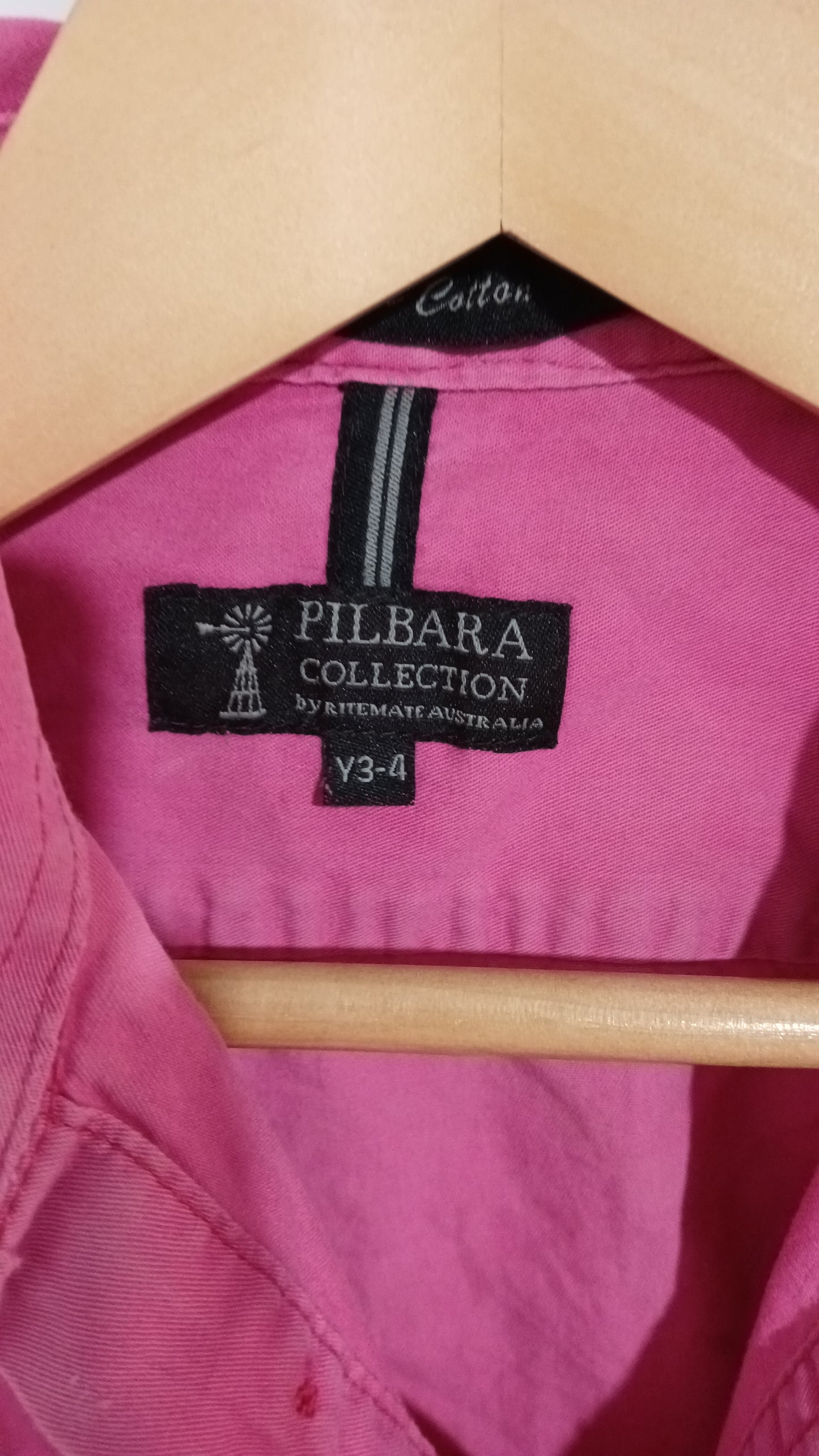 (3JNR) Pilbara | Pink LS Workshirt