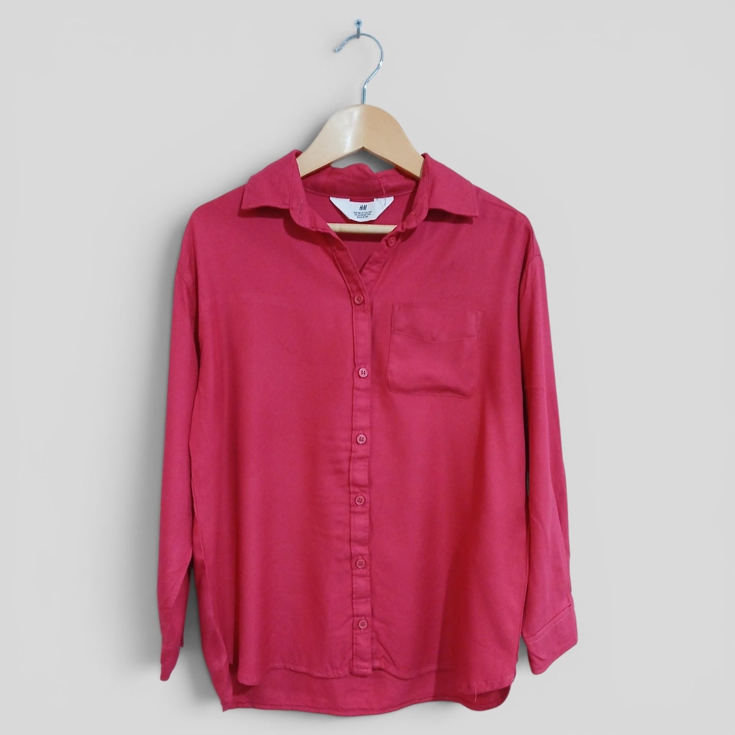 (8JNR) H&M | LS Pink Shirt