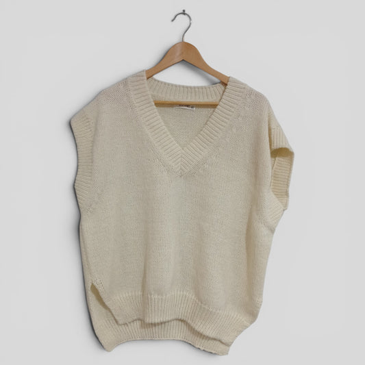 (M/L) Worthier | Cream Knit Vest