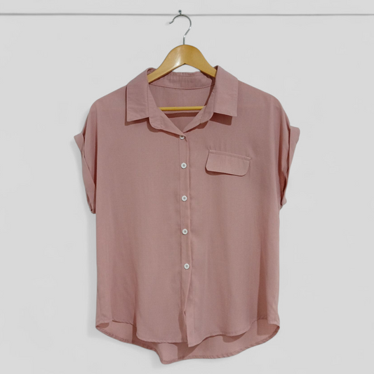 (L) Shein | Dusty Pink Blouse