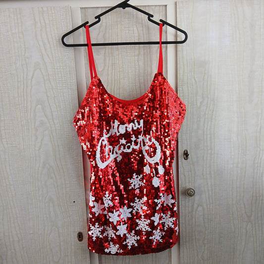 (L) Christmas Sequin Singlet