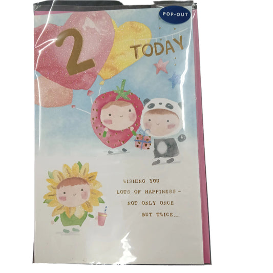 Birthday Card |  2nd Girl/Peepers dress up party