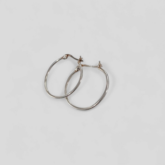 Bella Donna Silver | EARRING HOOPS 25X1.5MM