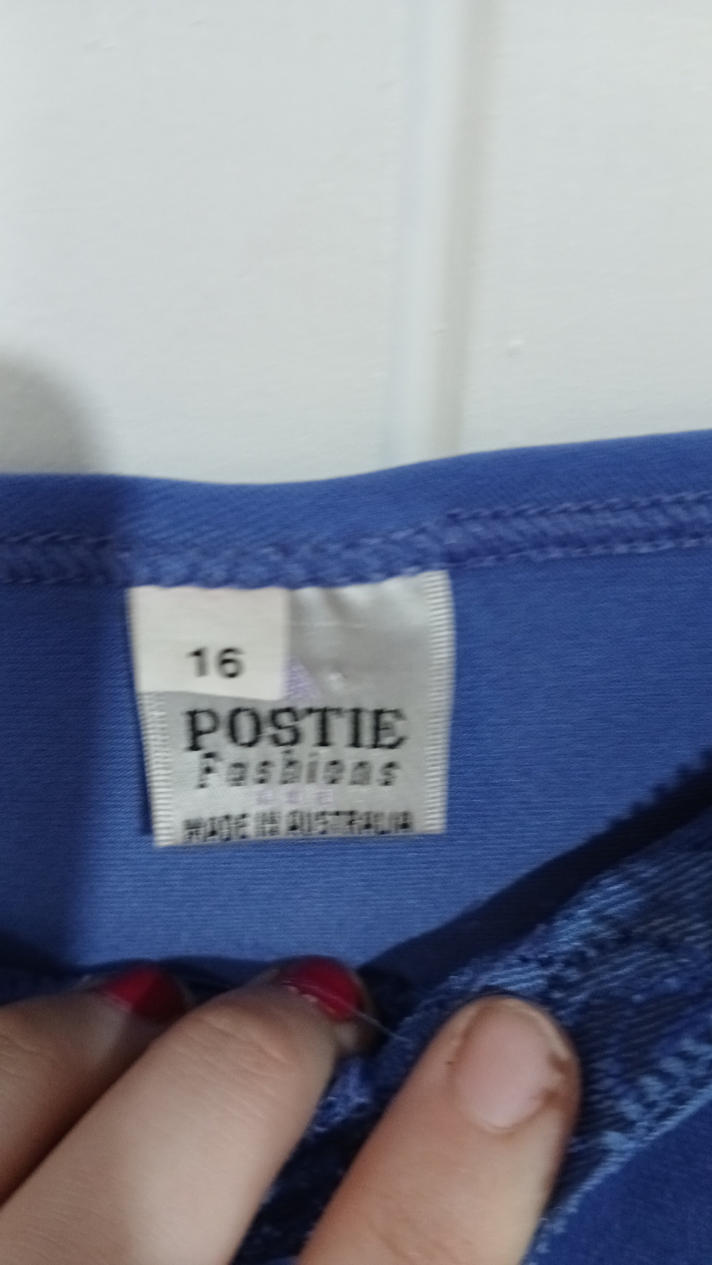 Image of (16) Postie | Blue Singlet