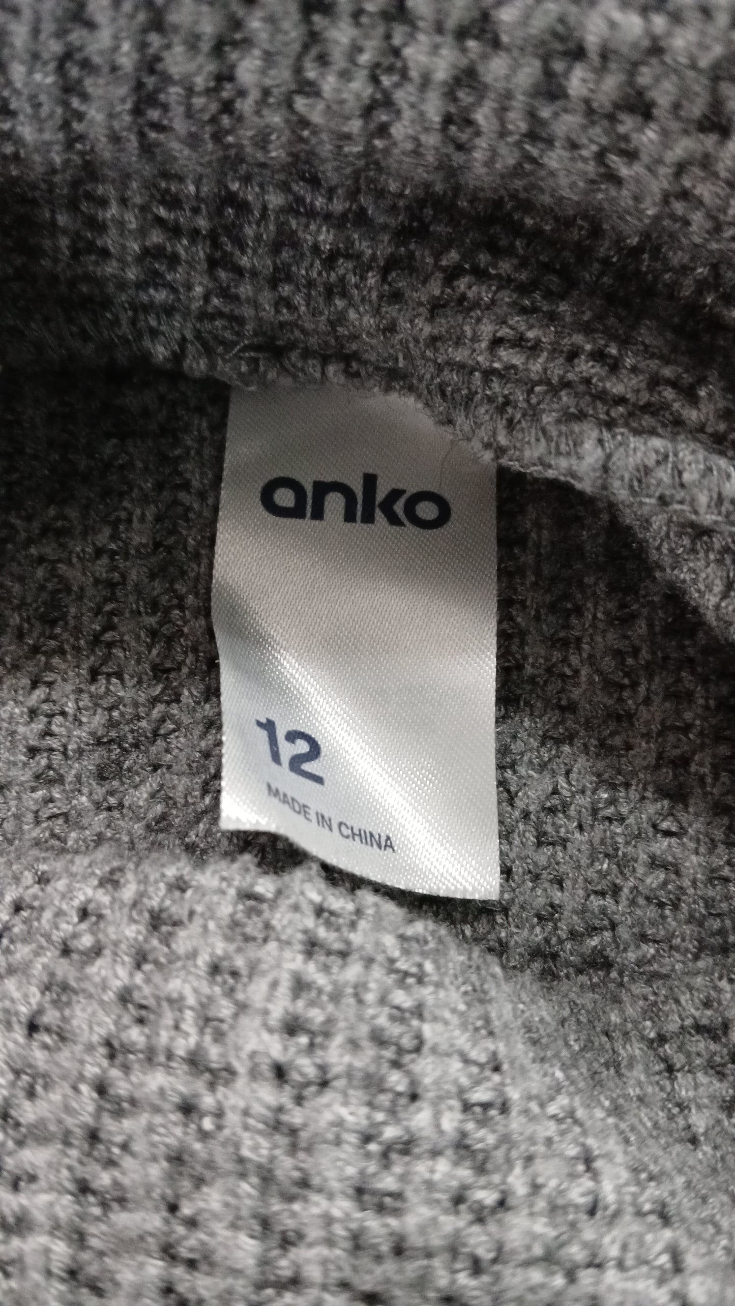 (12) Anko | Grey knit sweater