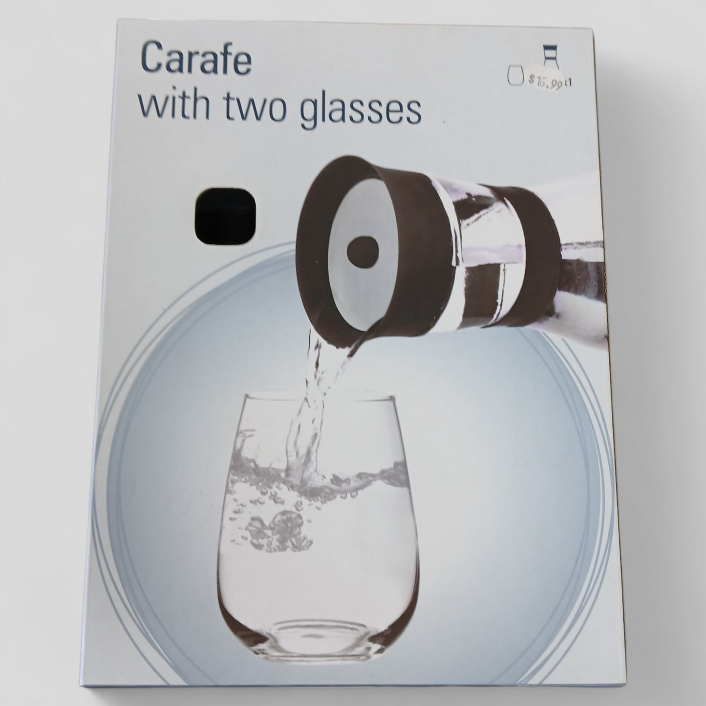 Carafe with two glasses