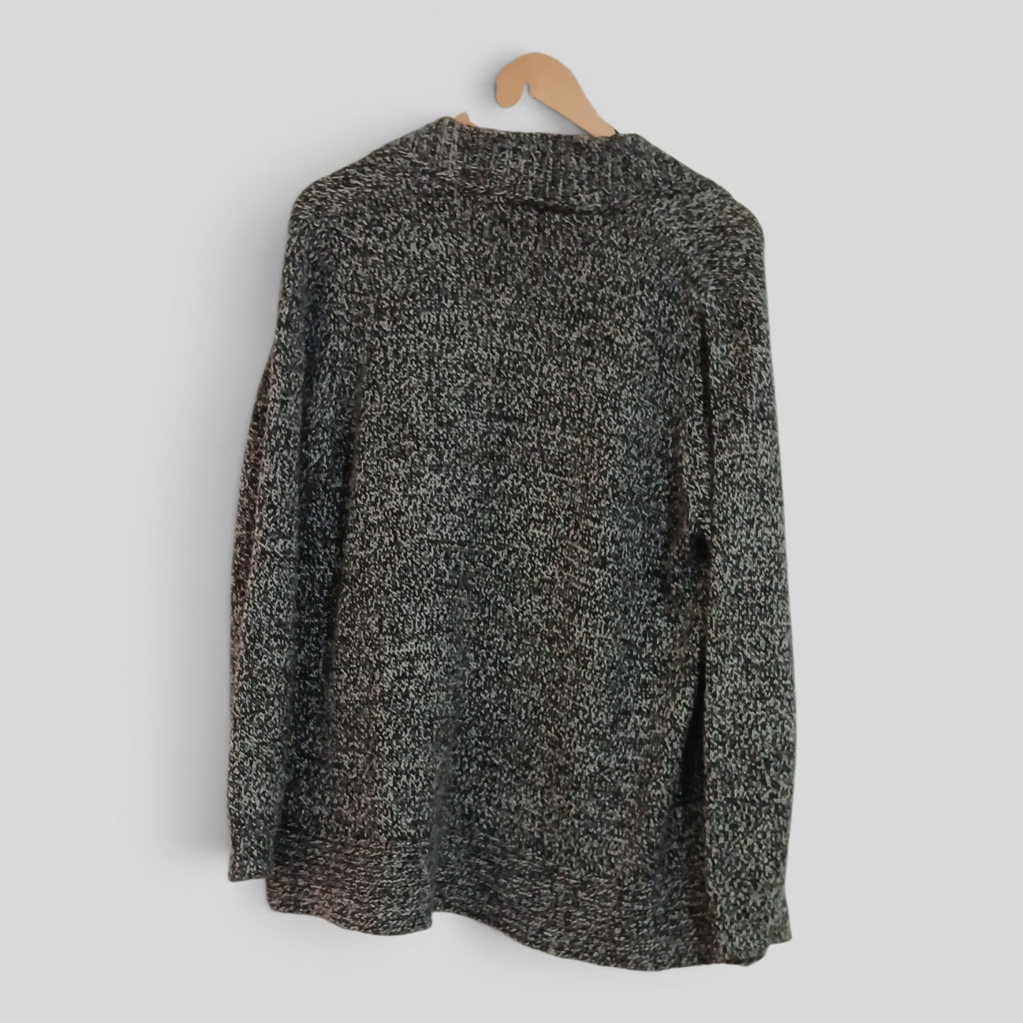 (M) Grey Brown Knit Jacket