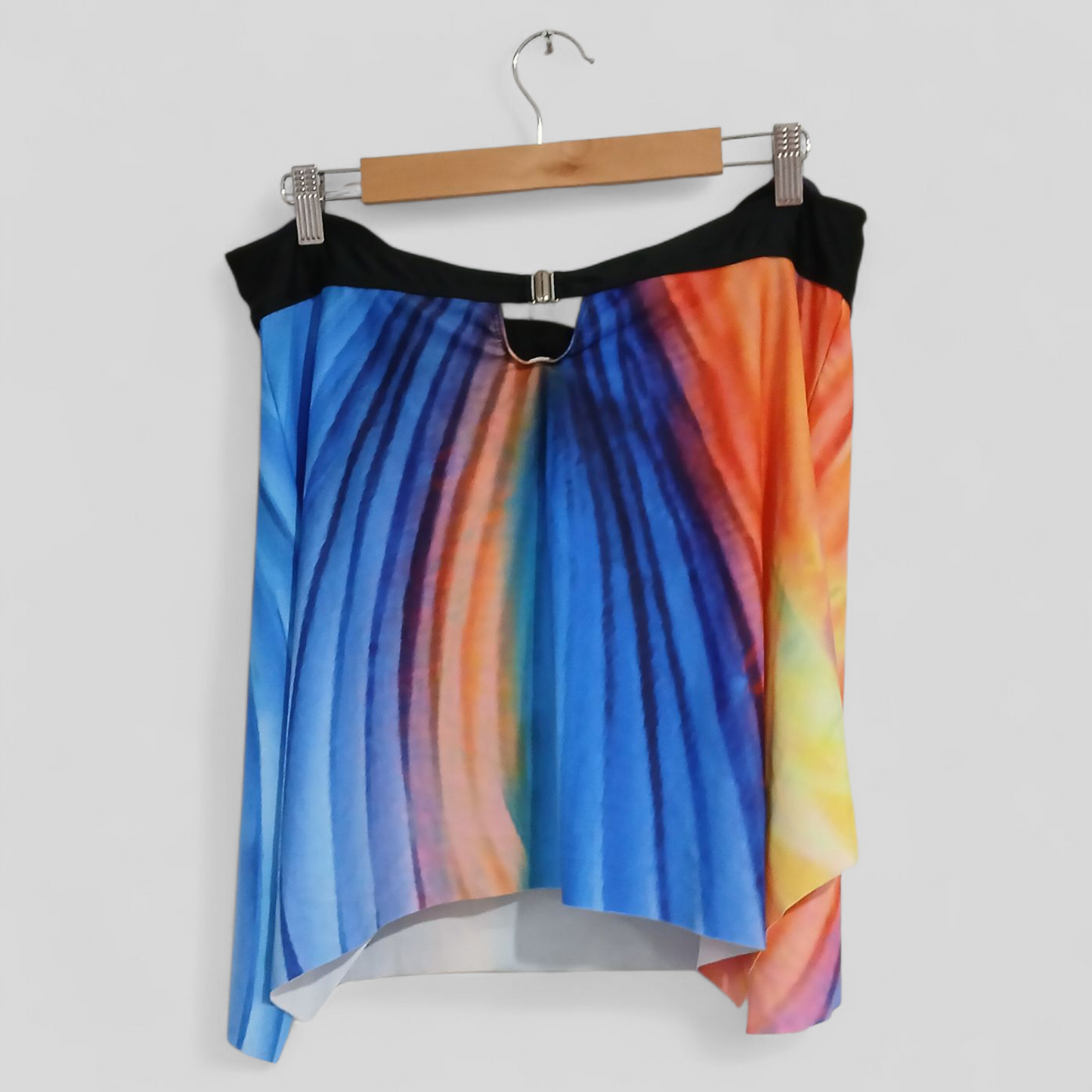(XL) Orange/Blue Swim Top