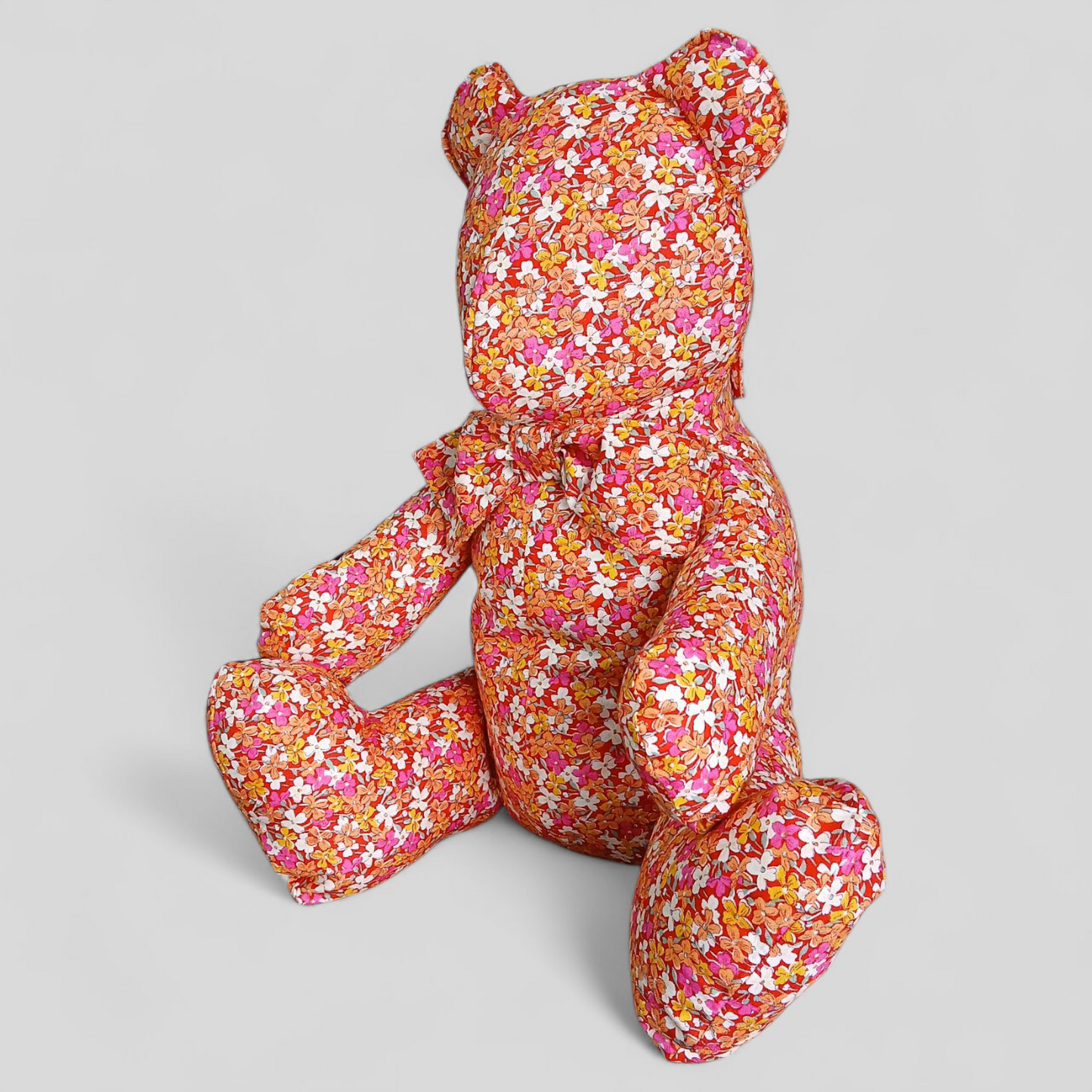 Large Stuffed Animal | Bright Florals | Perfectly Imperfect by Weareable Art
