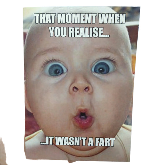 Birthday Card |  Humour/Moment you realise - Baby meme