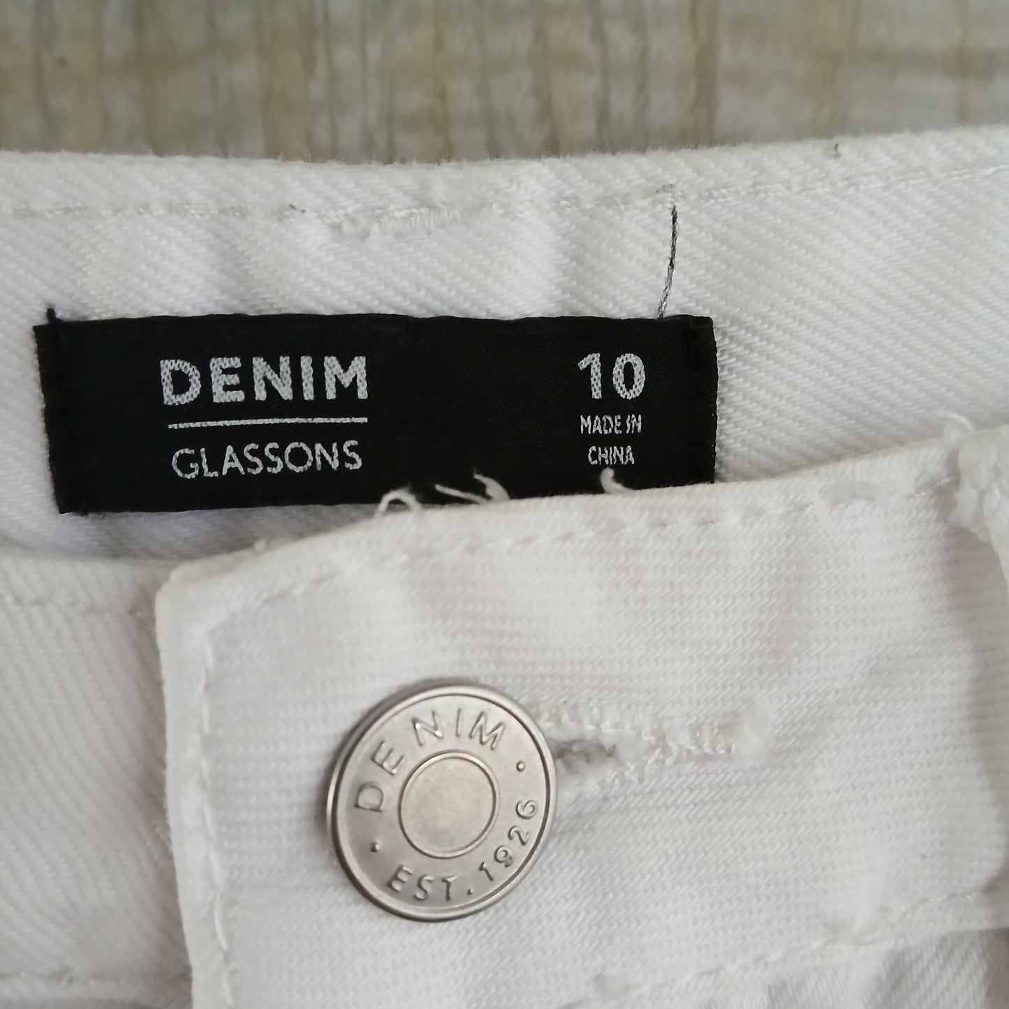 (10) Glassons Denim White Skirt