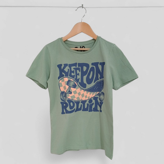 (9-10JNR) Cotton On Kids | Keep on Rollin Tee