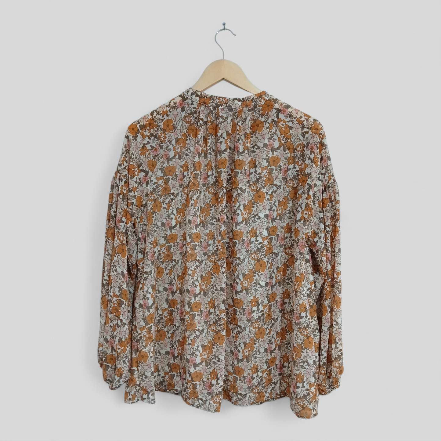 (L) Shein | Floral LS Blouse
