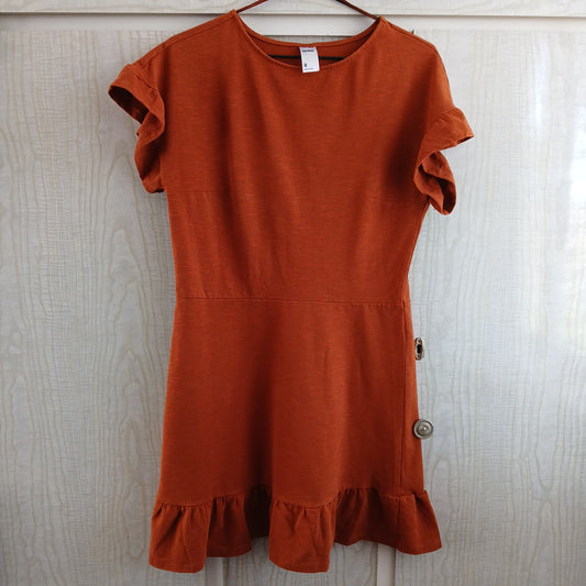 (8) Linen Rust Dress