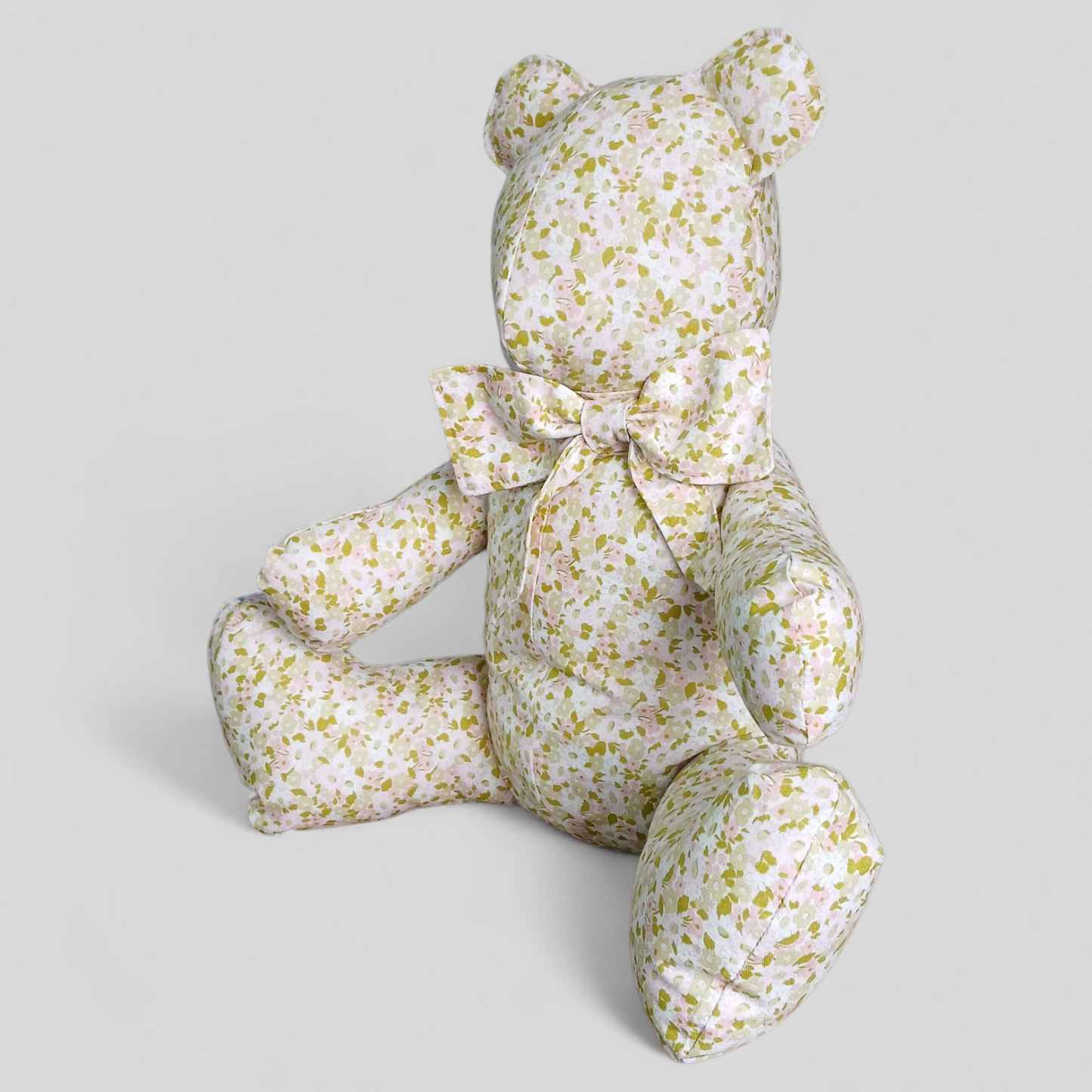 Large Stuffed Animal | Light Mini Florals| Perfectly Imperfect by Weareable Art