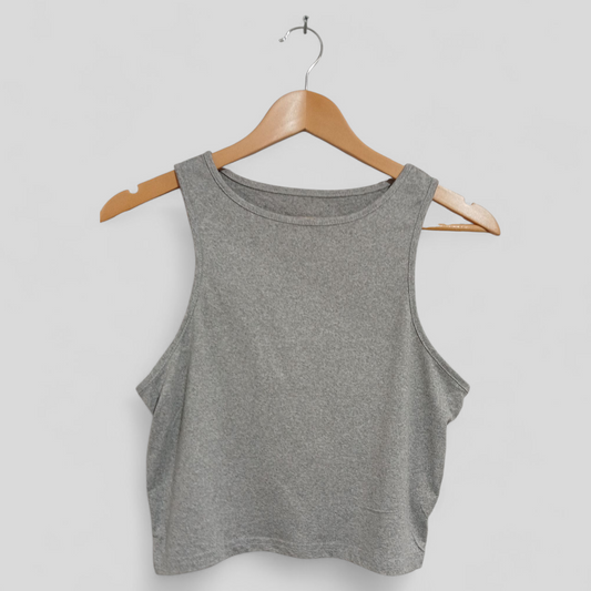 (XL) Shein | grey Crop Singlet
