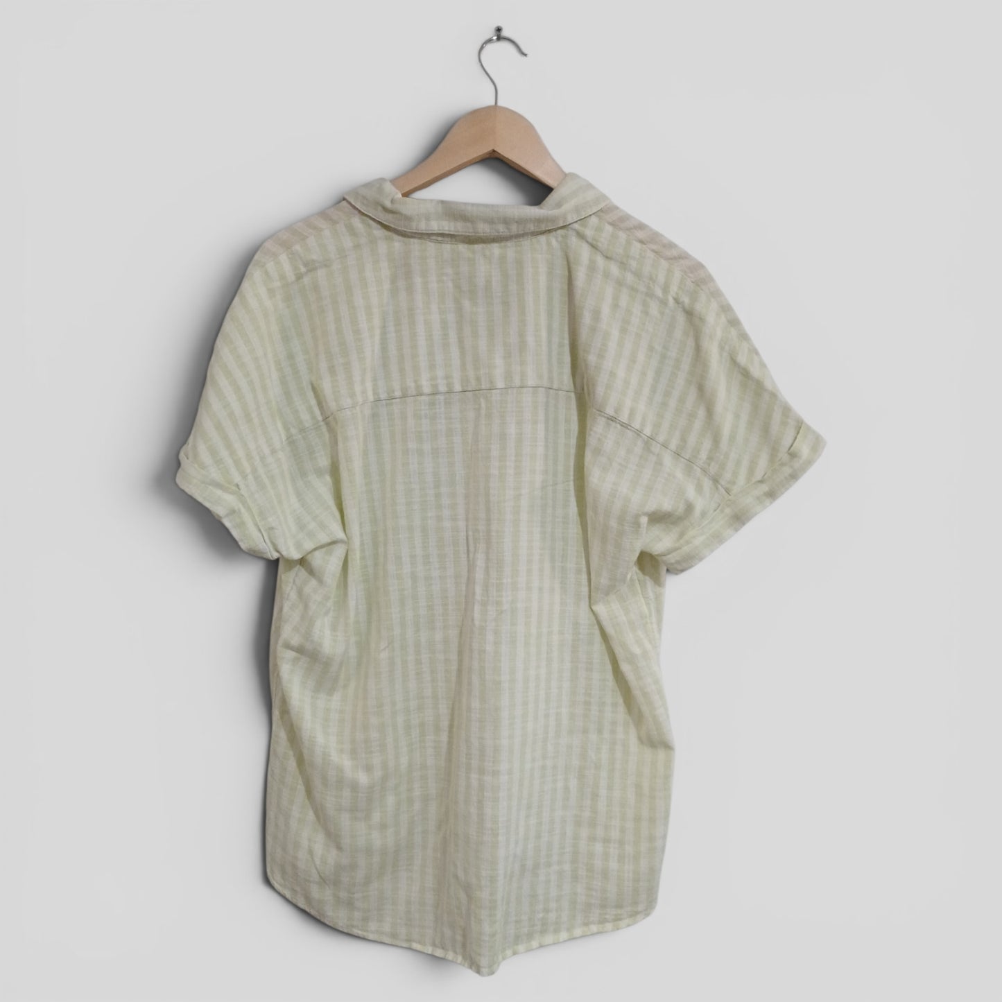 (12) Anko | Green Stripe Blouse