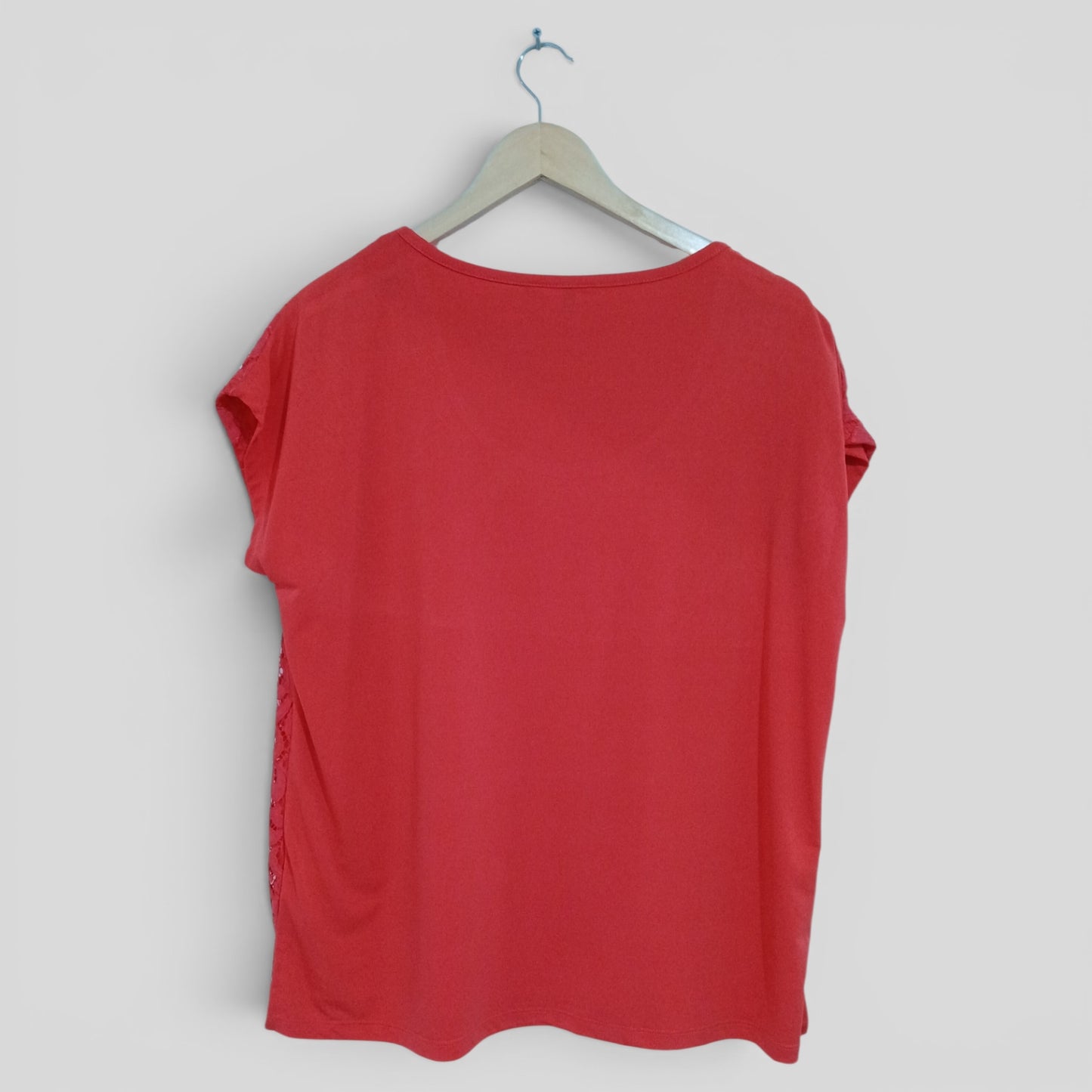 (L) Millers | Red Lace Front Blouse
