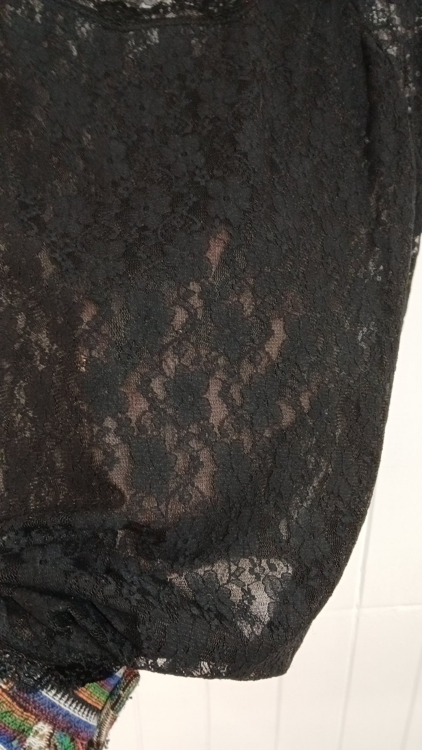 (16) Black Lace Blouse