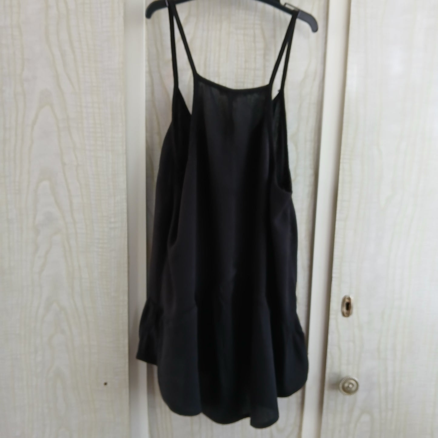 (6) Black Linen Singlet