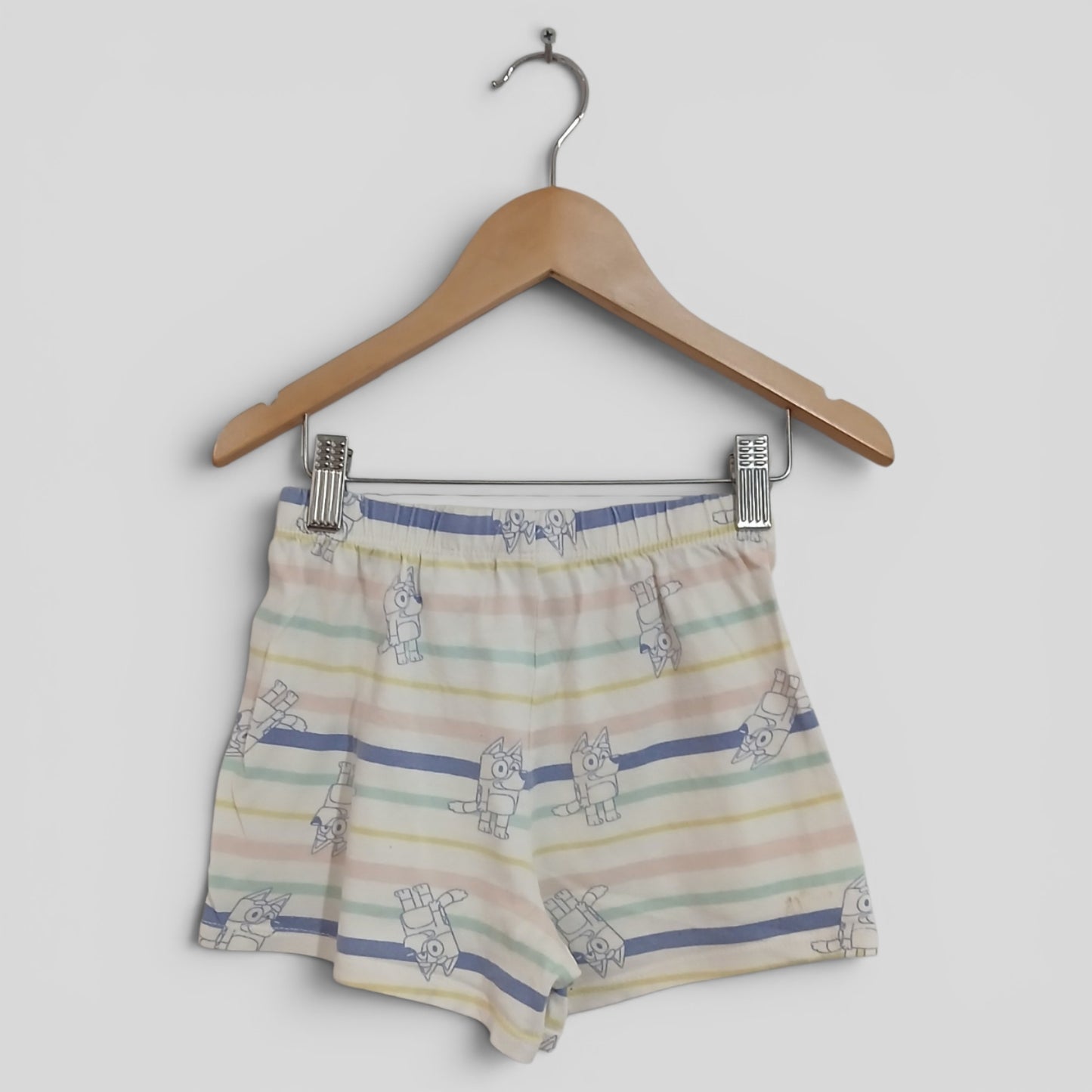 (6JNR) Bluey | Striped PJ Shorts
