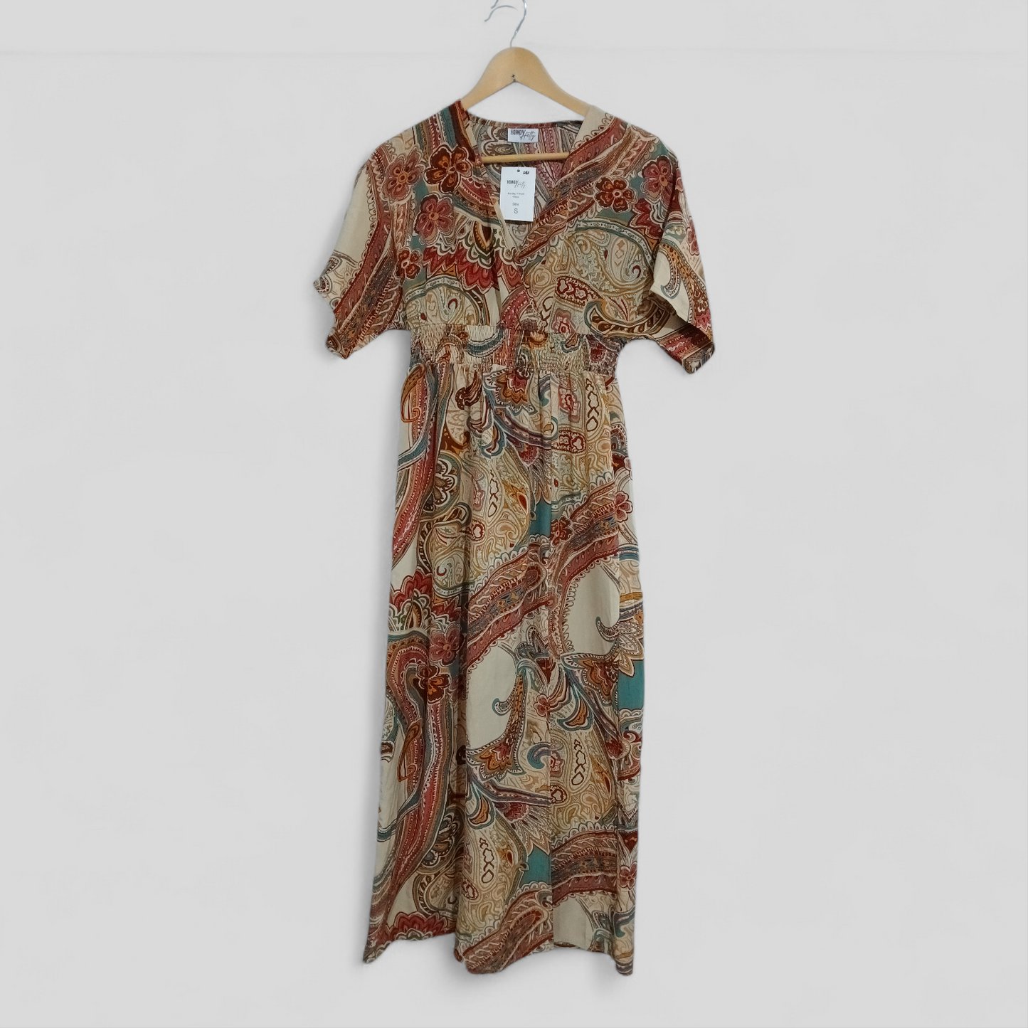 (S) BNWT | Howdy Hetty | Paisley V Neck Dress