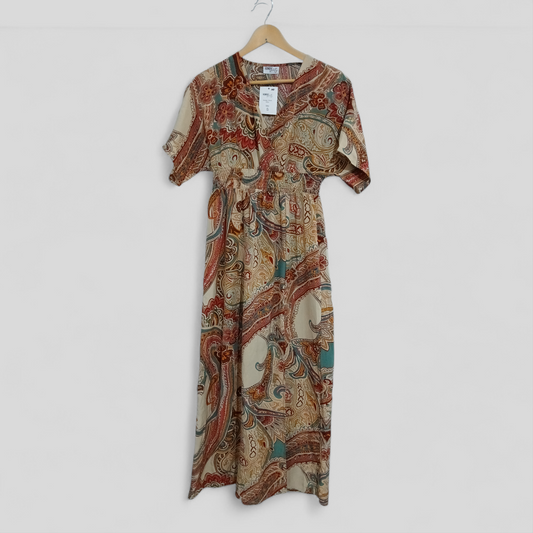 (S) BNWT | Howdy Hetty | Paisley V Neck Dress
